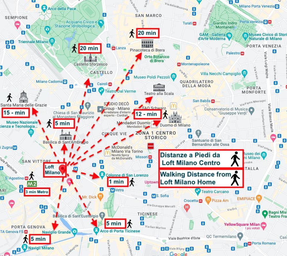 Apartament Milano Loft Centro, 10 Min From Duomo Zewnętrze zdjęcie